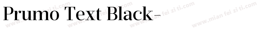 Prumo Text Black字体转换